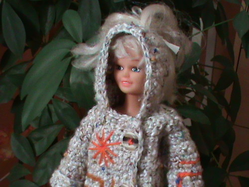 Pro barbie-šedý kabátek — foto 2