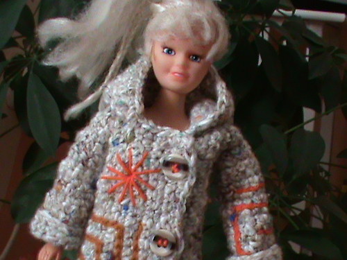 Pro barbie-šedý kabátek — foto 3