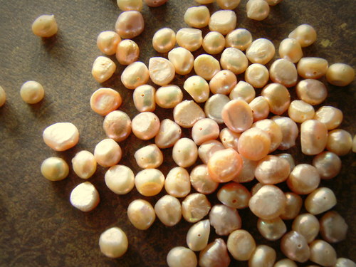 Říční perly - smetanové - 10ks — foto 2