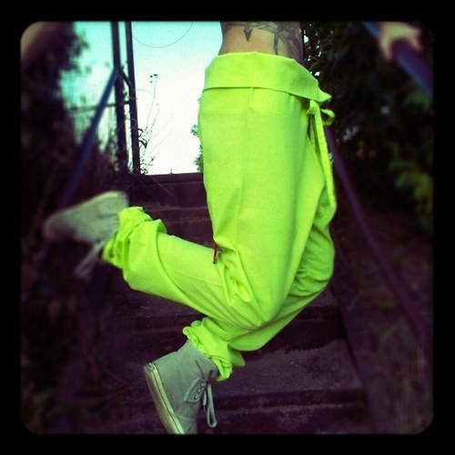 Kalhoty Leasure Ninja ONA S/M fluoro — foto 2
