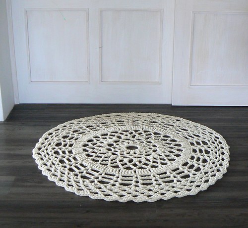Vlněný koberec průměr 120 cm — foto 3
