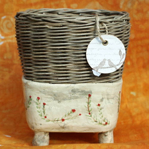 Fine rustic decoration červené kvítky — foto 2