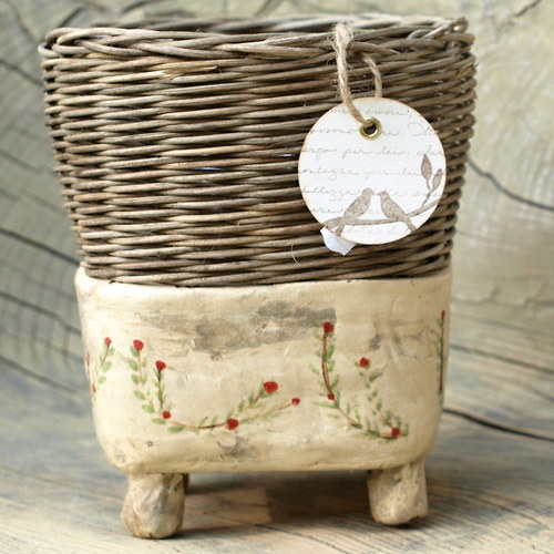 Fine rustic decoration červené kvítky — foto 5