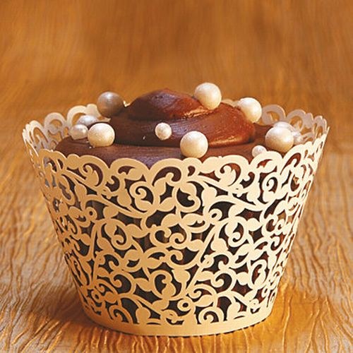 Obal/dekorace na muffiny: Lístečky /12 ks/ — foto 3