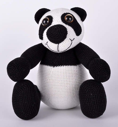 Háčkovaný panda Standa - návod — foto 2