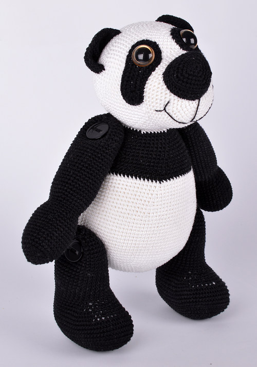 Háčkovaný panda Standa - návod — foto 3