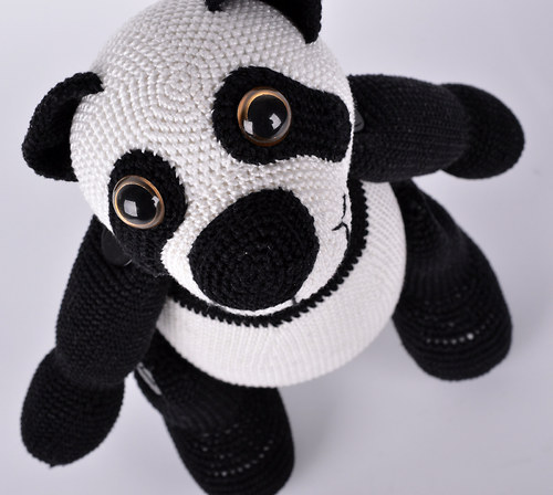 Háčkovaný panda Standa - návod — foto 4