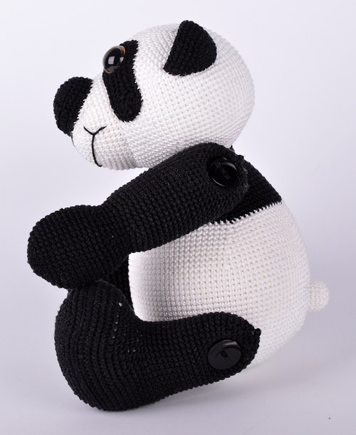 Háčkovaný panda Standa - návod — foto 5
