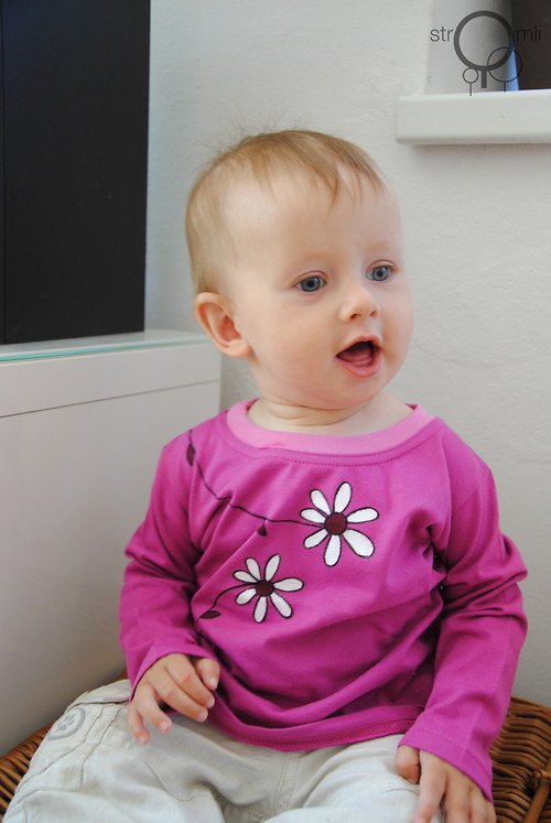 Malované růžové s kytkama 6-9 M — foto 2