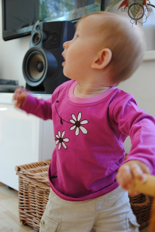Malované růžové s kytkama 6-9 M — foto 4