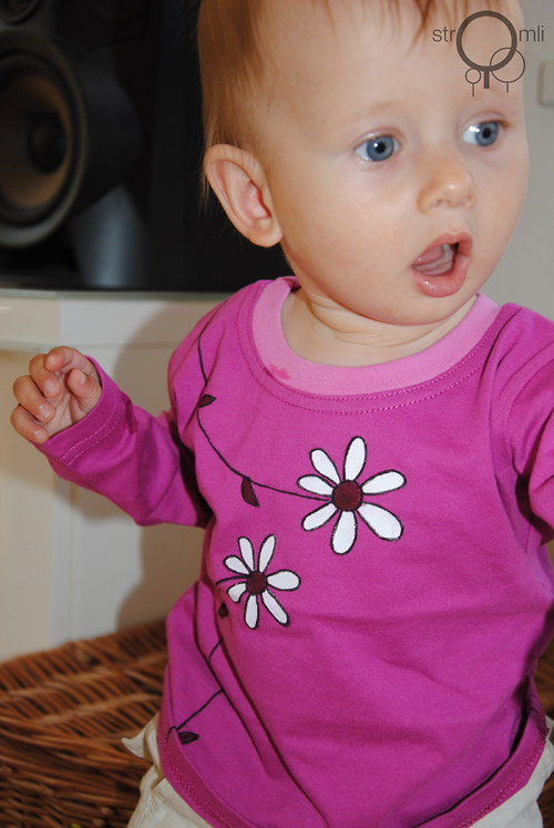 Malované růžové s kytkama 6-9 M — foto 5