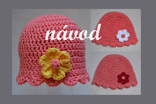 Návod - háčkovaná dětská čepička "nálada" — foto 2