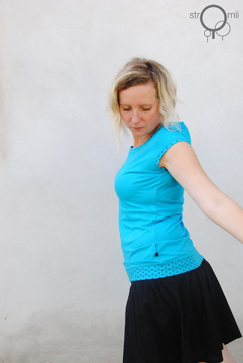 Tyrkysové s puntíkem, vel. L — foto 4