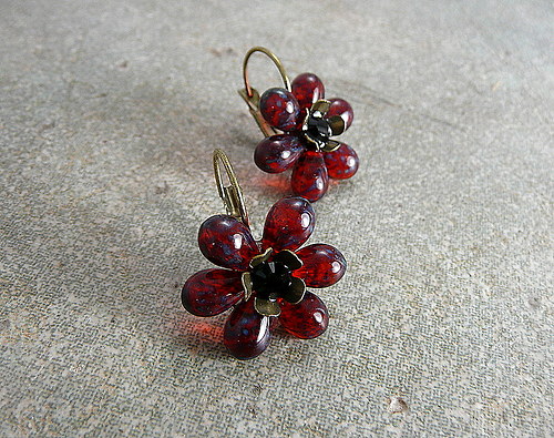 Náušničky : " Red dragon " — foto 2