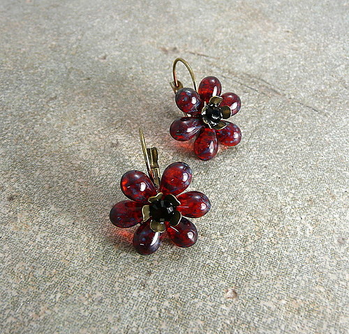 Náušničky : " Red dragon " — foto 3