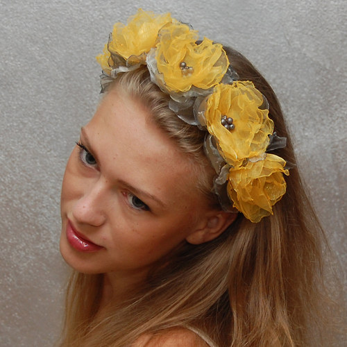 Papillon růže ... čelenka — foto 3