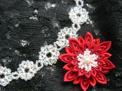 Kanzashi náhrdelník — foto 5