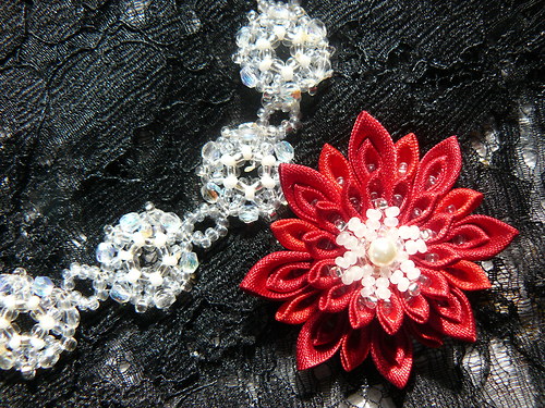 Kanzashi náhrdelník — foto 6