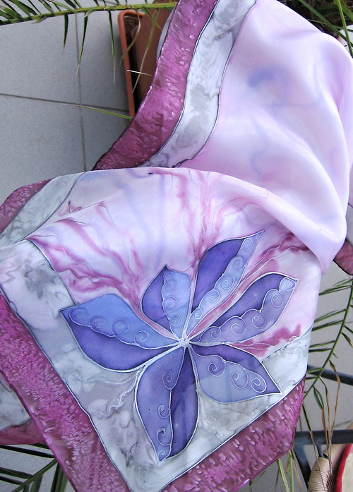Hedvábný šál 150 x 45 cm — foto 3