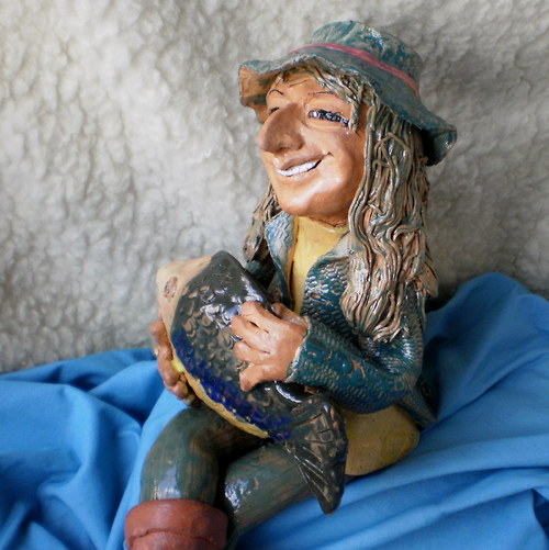 Vodník Vavřinec,s kaprem,36cm — foto 2