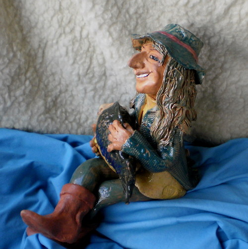 Vodník Vavřinec,s kaprem,36cm — foto 3
