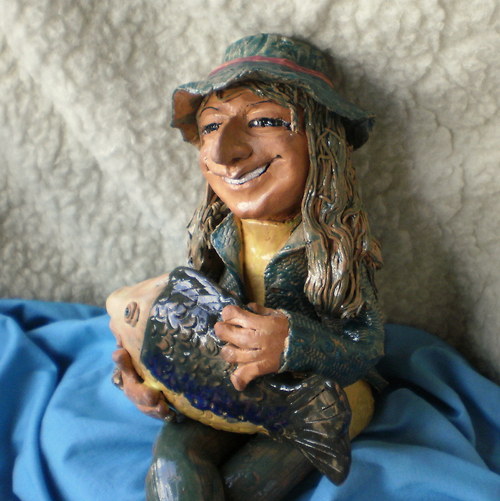 Vodník Vavřinec,s kaprem,36cm — foto 6