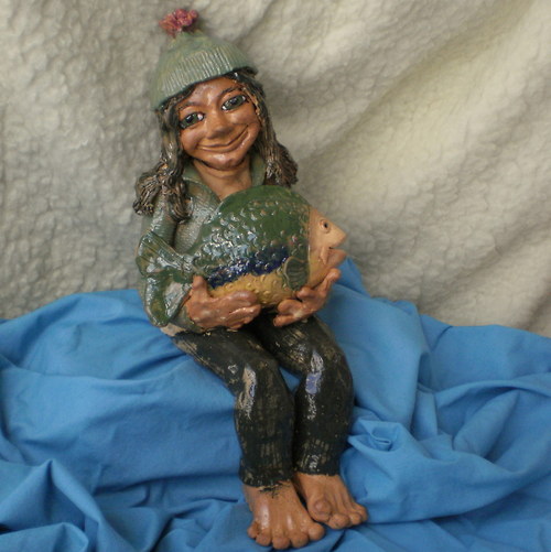 Vodník Kristián,s kaprem,36cm — foto 5