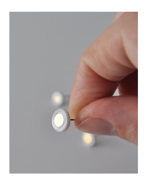 Náušnice "minimal dot2_gold" — foto 2