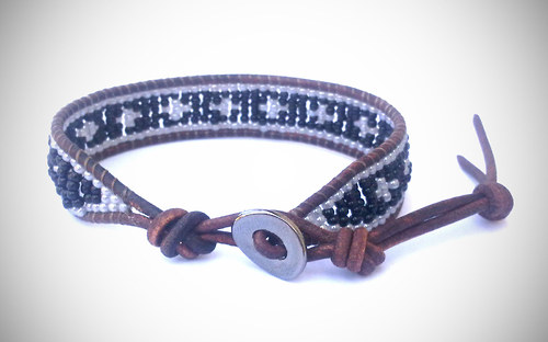 Kožený náramek Cross - unisex — foto 3