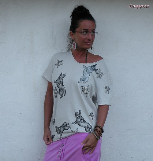 Frenchie ve hvězdách.... triko — foto 2