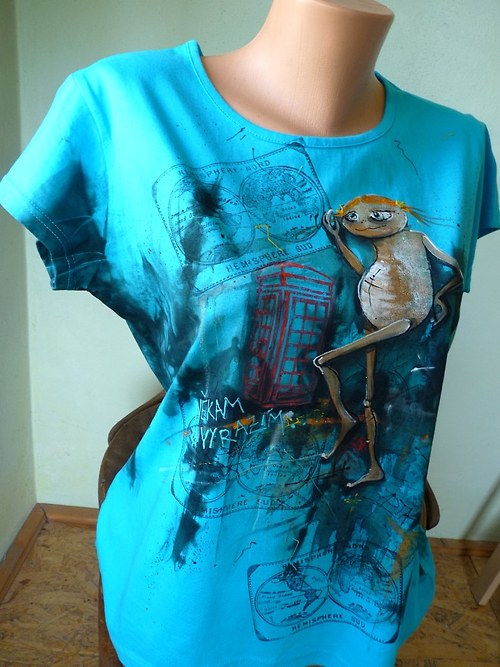 Triko "světoběžnice", L/XL — foto 3