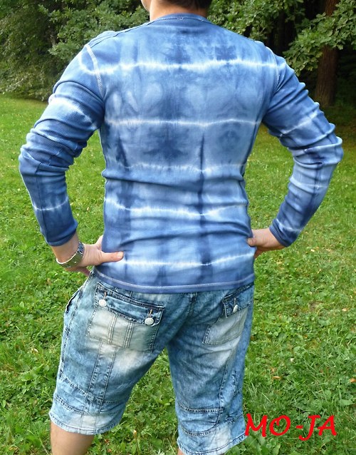 Pánské modrobílé s dlouhým — foto 2