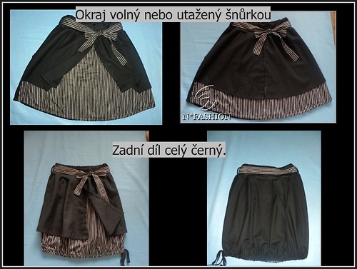 Vrstvená sukně s proužkem. V1 — foto 3