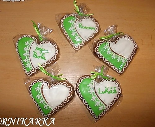 Svatební jmenovky z perníku — foto 2