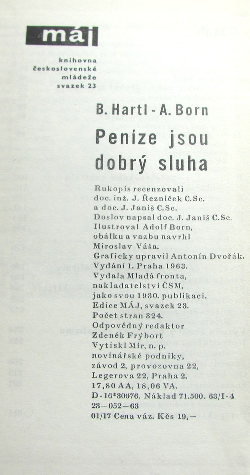 Hartl-Born: Peníze jsou dobrý sluha — foto 2