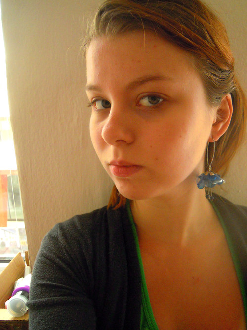 Náušnice: Chrpy — foto 5