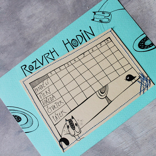 Rozvrh hodin ...originál — foto 2