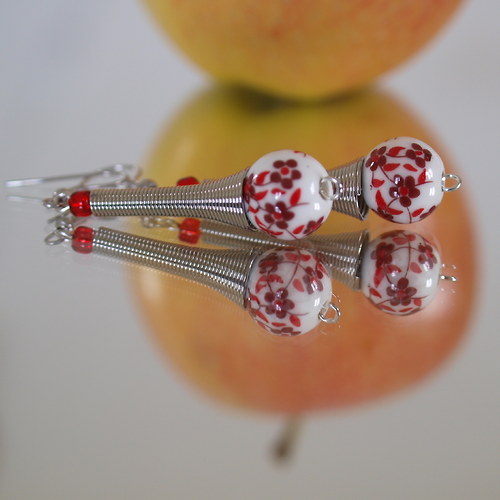 Spirály červené porcelánky — foto 6