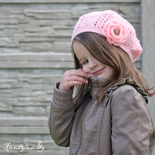 Dívčí lososový baret — foto 2