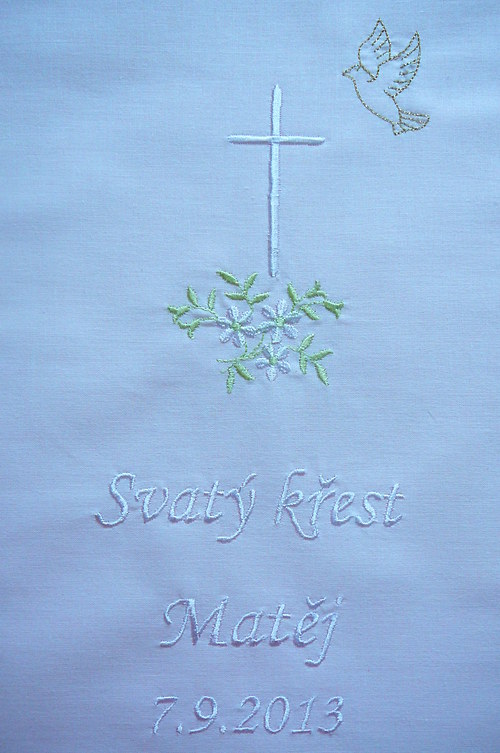 Křestní rouška bavlna — foto 2