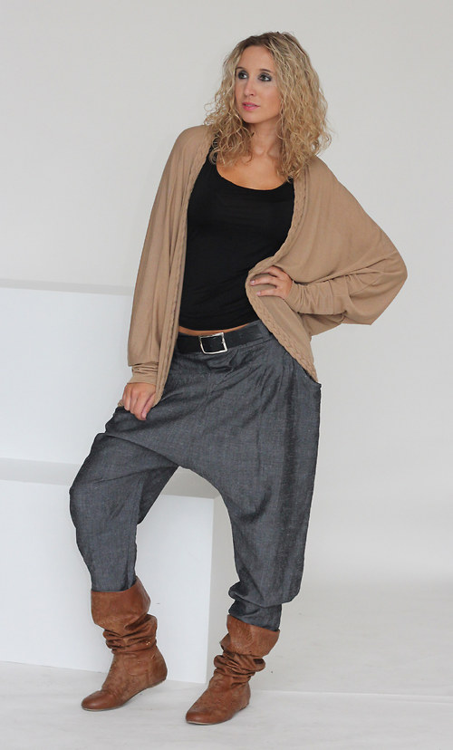 Unisex šedé kalhoty — foto 4