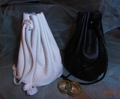 Kožený měšec - svatební duo — foto 2