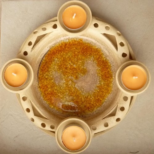 Adventní svícen - white chocolate with orange ice — foto 3