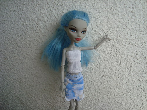 Modrá sukně pro Monster high — foto 3