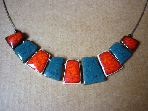 Náhrdelník - Blue Red — foto 2