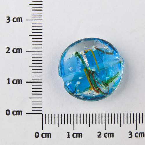 SKO270, LAMPWORK Skyblue FOSFOR /1ks — foto 3
