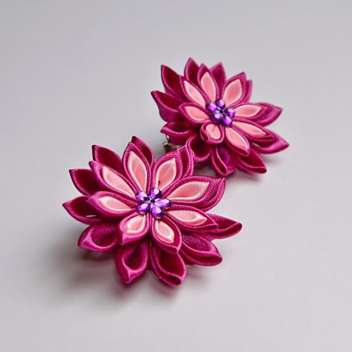 Kanzashi kytička 5 - na přání — foto 2