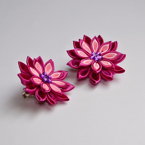 Kanzashi kytička 5 - na přání — foto 4