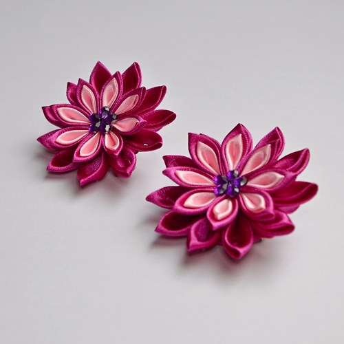 Kanzashi kytička 5 - na přání — foto 5