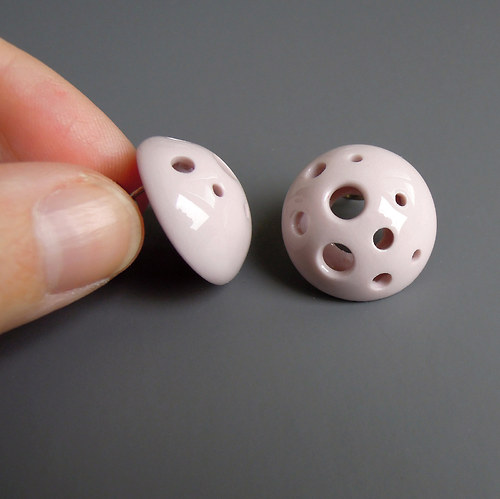 Pink porcelain (náušnice) — foto 3